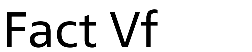 Fact-VF font family download free