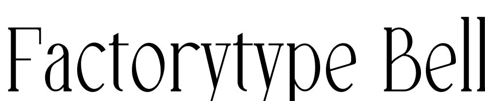 factorytype-bellmorefree font family download free