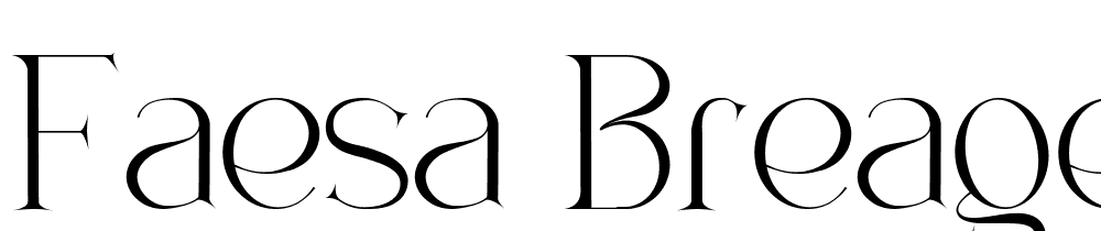 Faesa-Breages font family download free