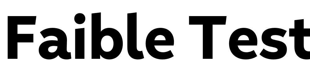 Faible-Test-Black font family download free