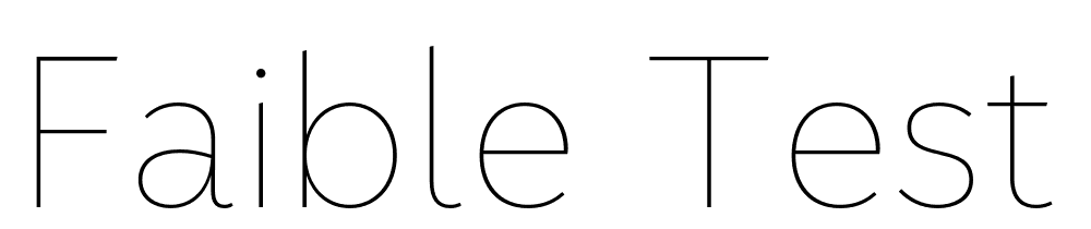 faible-test font family download free