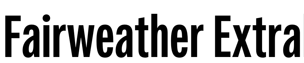 Fairweather-ExtraBold font family download free