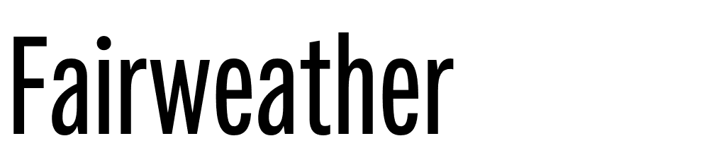 Fairweather font family download free