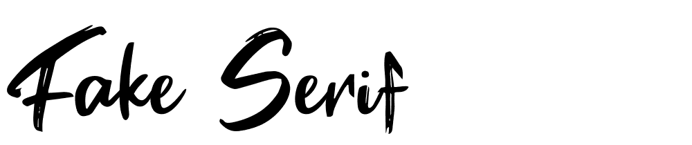 Fake-Serif font family download free