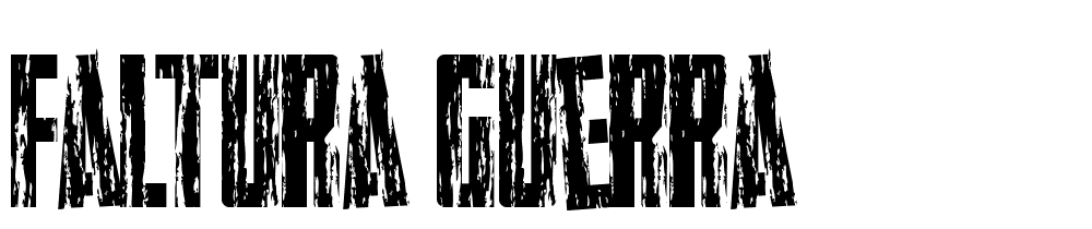 Faltura-Guerra font family download free