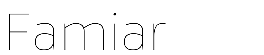 famiar font family download free