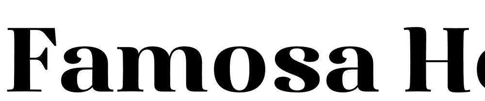 Famosa-Heavy-Demo font family download free