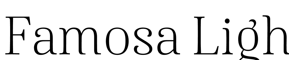 Famosa-Light-Demo font family download free