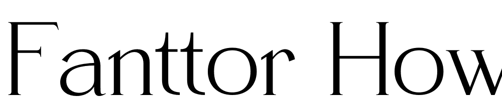 Fanttor-Howery-Serif font family download free