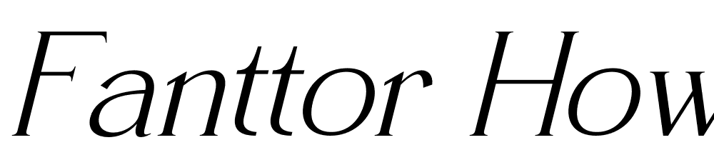 Fanttor-Howery-Serif-Italic font family download free