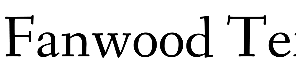 Fanwood-Text font family download free