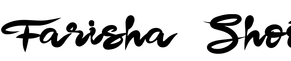 Farisha-Shooters font family download free