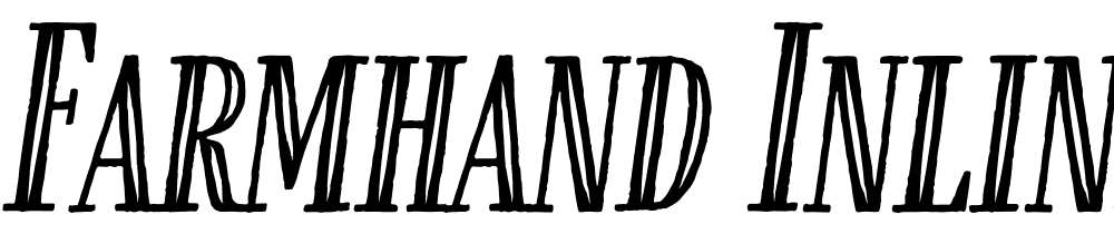 Farmhand-Inline-Italic font family download free