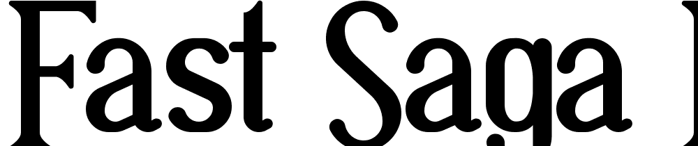 Fast-Saga-Demo font family download free