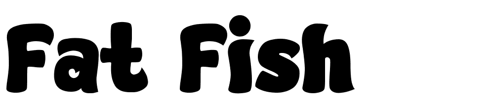 Fat-Fish font family download free