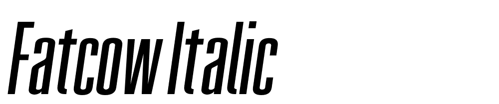 FatCow-Italic font family download free