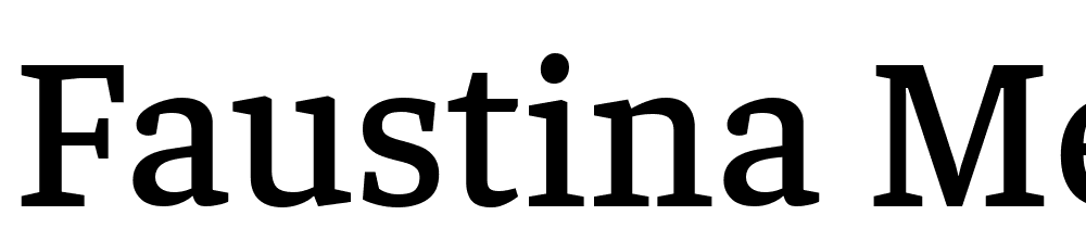 Faustina-Medium font family download free