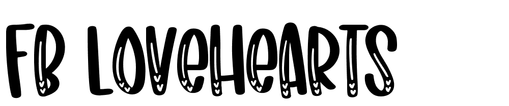 FB-LoveHearts font family download free