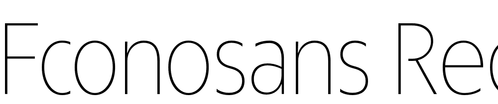 fconoSans-Reduced-35-Thin font family download free