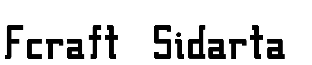 Fcraft-Sidarta-Bold font family download free