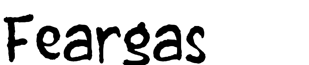 FEARGAS font family download free