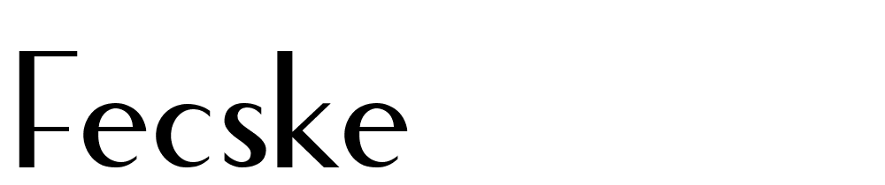 fecske font family download free