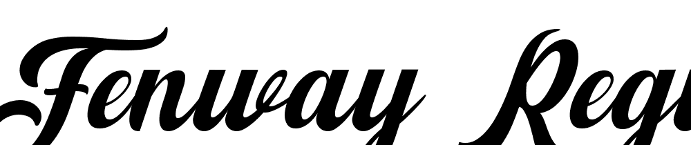 Fenway-Regular font family download free