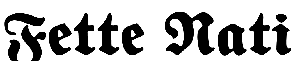 Fette-National-Fraktur font family download free