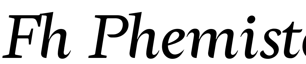 FH-Phemister-Test-Regular-Italic font family download free