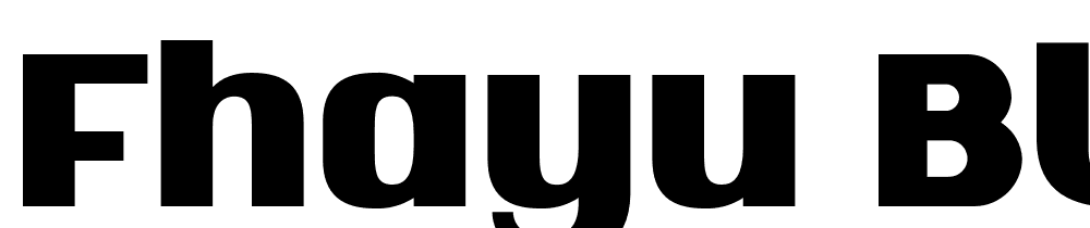 Fhayu-Black font family download free