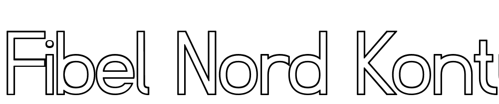 Fibel-Nord-Kontur font family download free