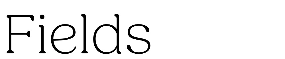 Fields font family download free