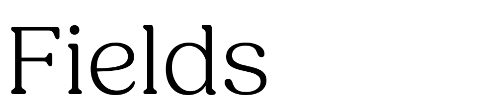 Fields font family download free