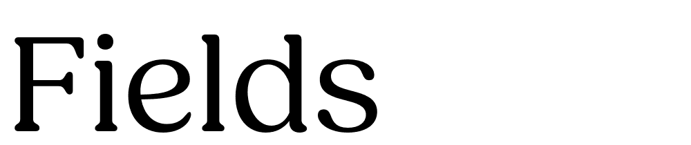 Fields font family download free