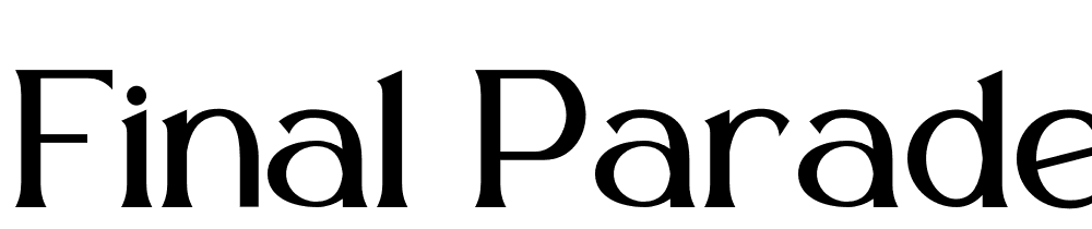 Final-Parade-Serif font family download free