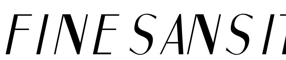 Fine-Sans-Italic font family download free