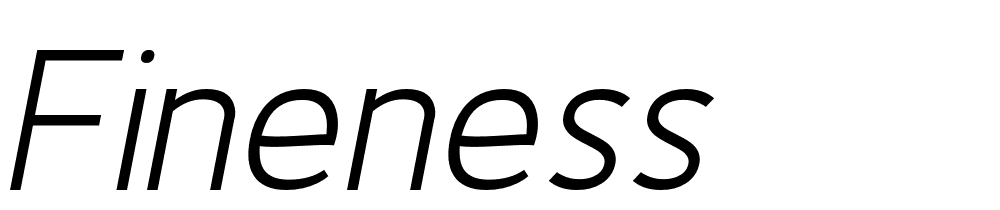 fineness font family download free