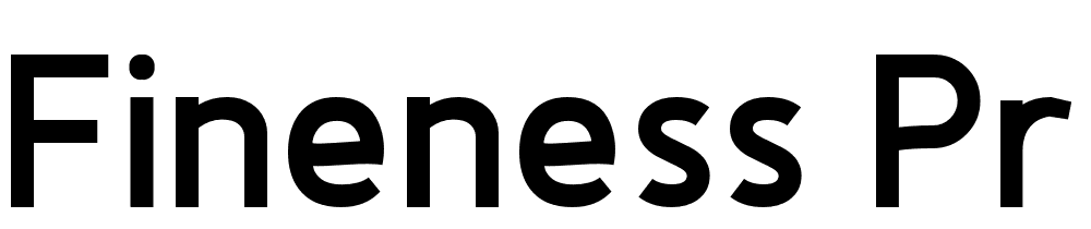 Fineness-Pro-Black font family download free