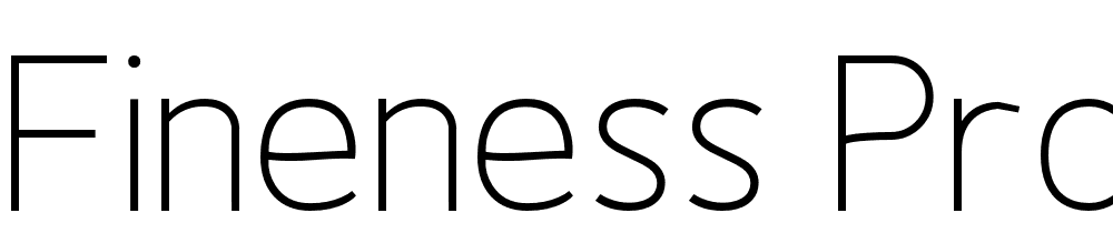 Fineness-Pro-ExtraLight font family download free