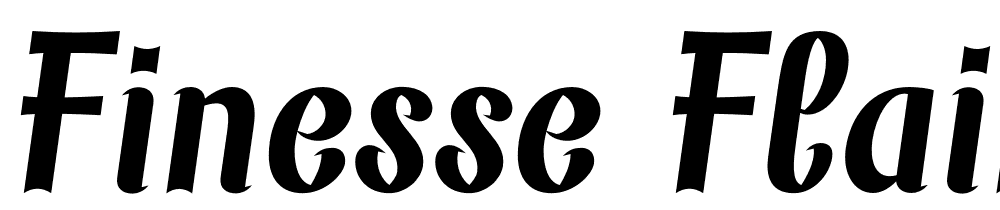 Finesse-Flair font family download free