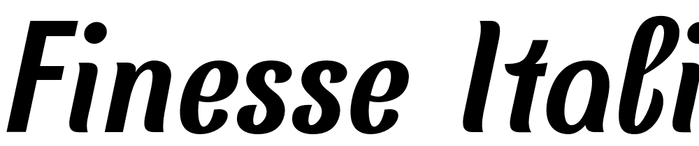 Finesse-Italic font family download free