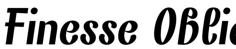 Finesse-Oblique font family download free