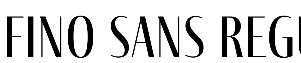 Fino-Sans-Regular font family download free