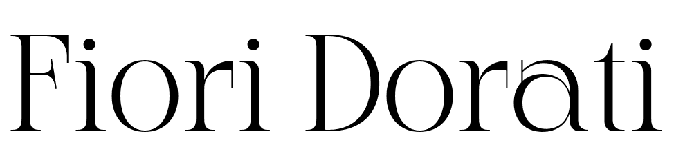 Fiori Dorati font family download free