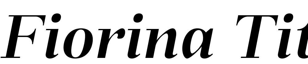 Fiorina Title font family download free