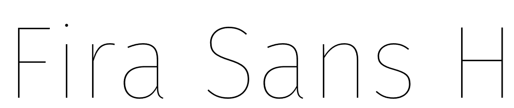 Fira-Sans-Hair font family download free