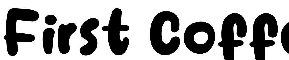 first_coffee font family download free