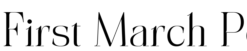 First-March-Personal-Use font family download free