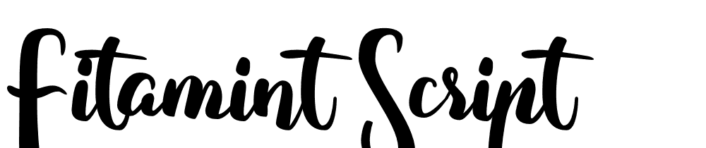 Fitamint-Script font family download free