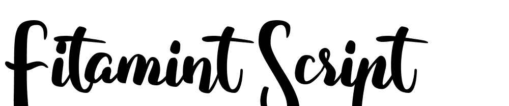 Fitamint Script font family download free